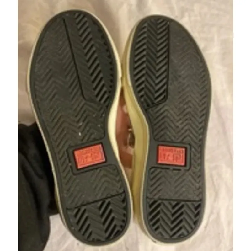 Distressed Butterfly Print Converse Slip-On Sneakers Beige/Black Women’s 7.5 - Image 10