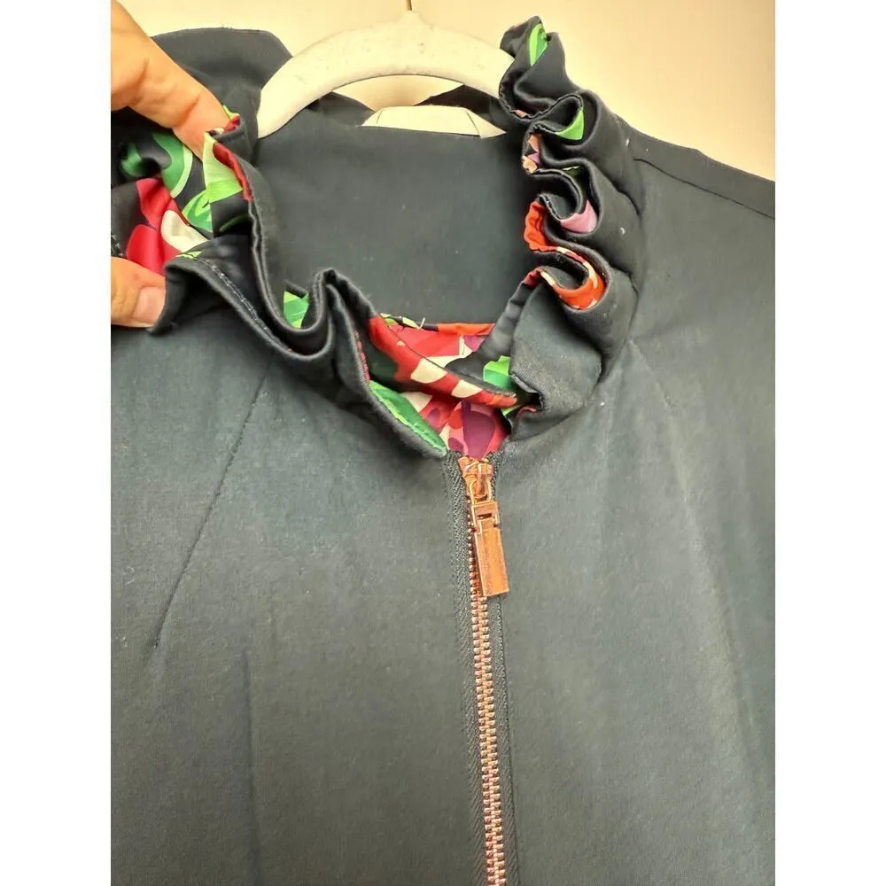 Soft Surroundings Jacket Philomena Ruffle Full Zip Sz. M - Image 8