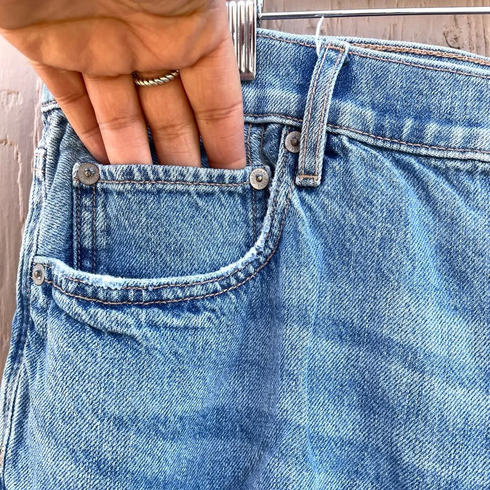 American Eagle Womens Jeans Blue Jean Highest Rise 90s Flare Distressed Plus 20 - Image 8