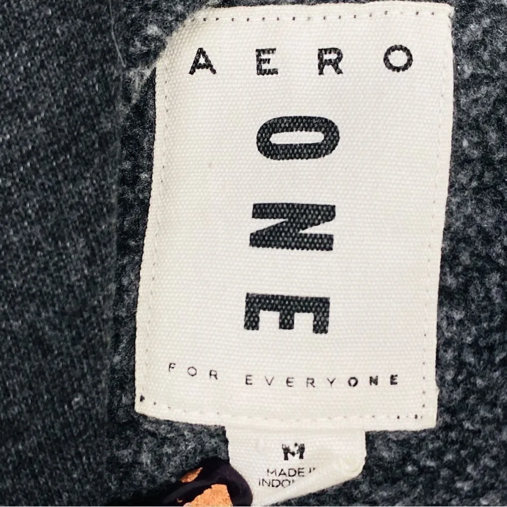 Aeropostale Aero One Love Pullover Hoodie Gray Multi Medium Unisex - Image 10