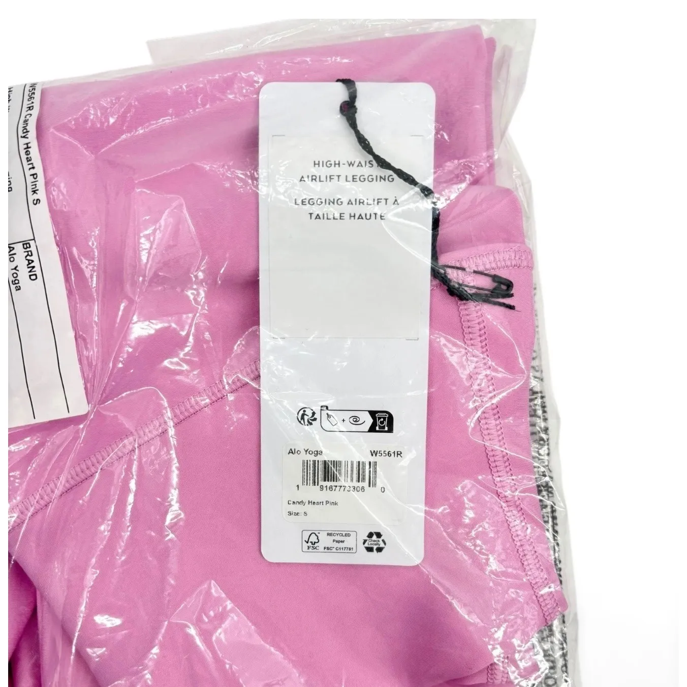 NWT ALO Yoga High-Waist Airlift Legging in Candy Heart Pink - Size Small - Image 3