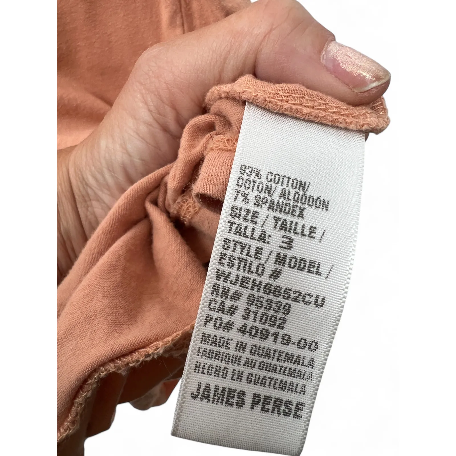 JAMES PERSE 3/ L T-shirt Tee Sleeveless Midi  Tank Dress Villa Orange Womens - Image 5