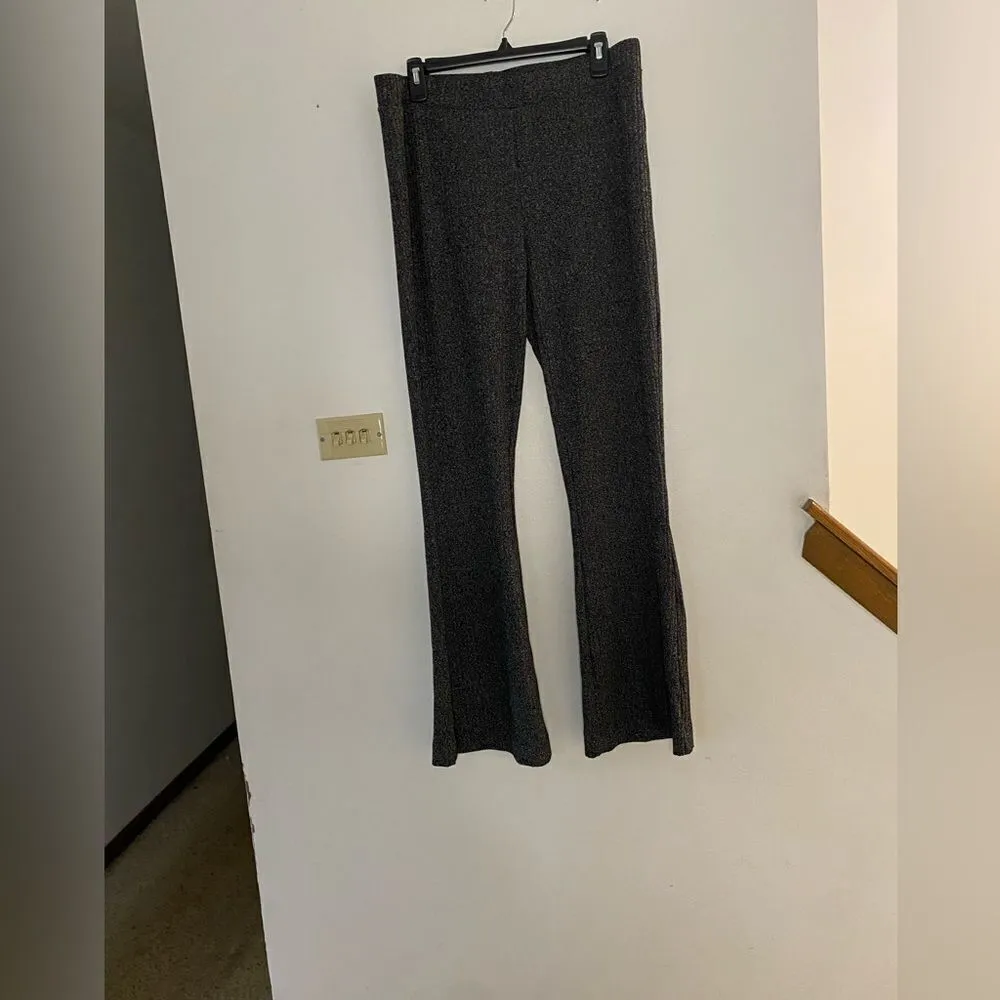 NWT Vero Moda black flared ribbed jersey pants XL - Image 3