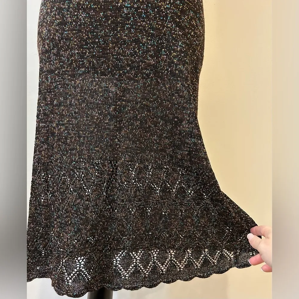 Victoria’s Secret x Moda International Metallic Knit Dress Size Small - Image 4