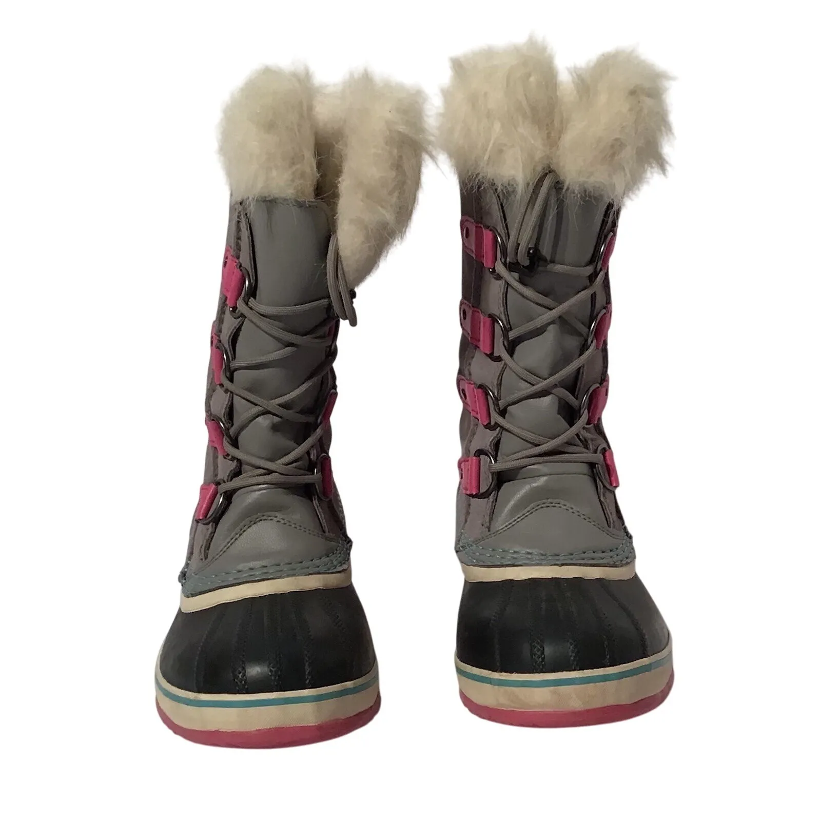 Sorel Joan Arctic Womens Boots Size 5 Waterproof Pink Gray Stylish But Very Warm - Image 6