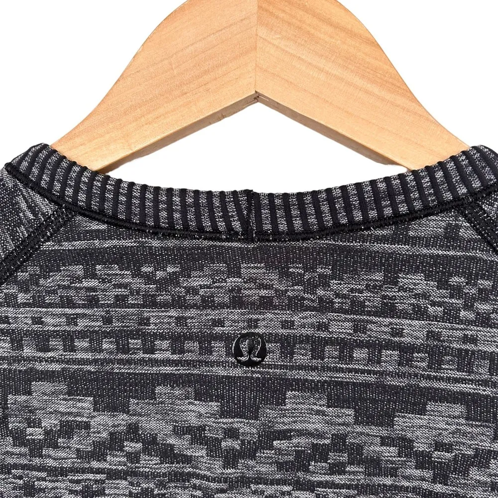 Lululemon Gray Rest Less Long Sleeve Pullover Shirt - Image 3