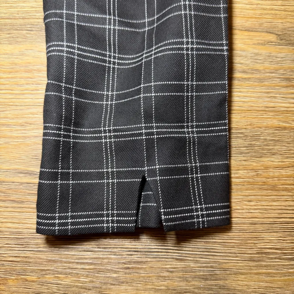 NWOT White House Black Market Classic The Slim Ankle Black Checkered Dress Pants - Image 11