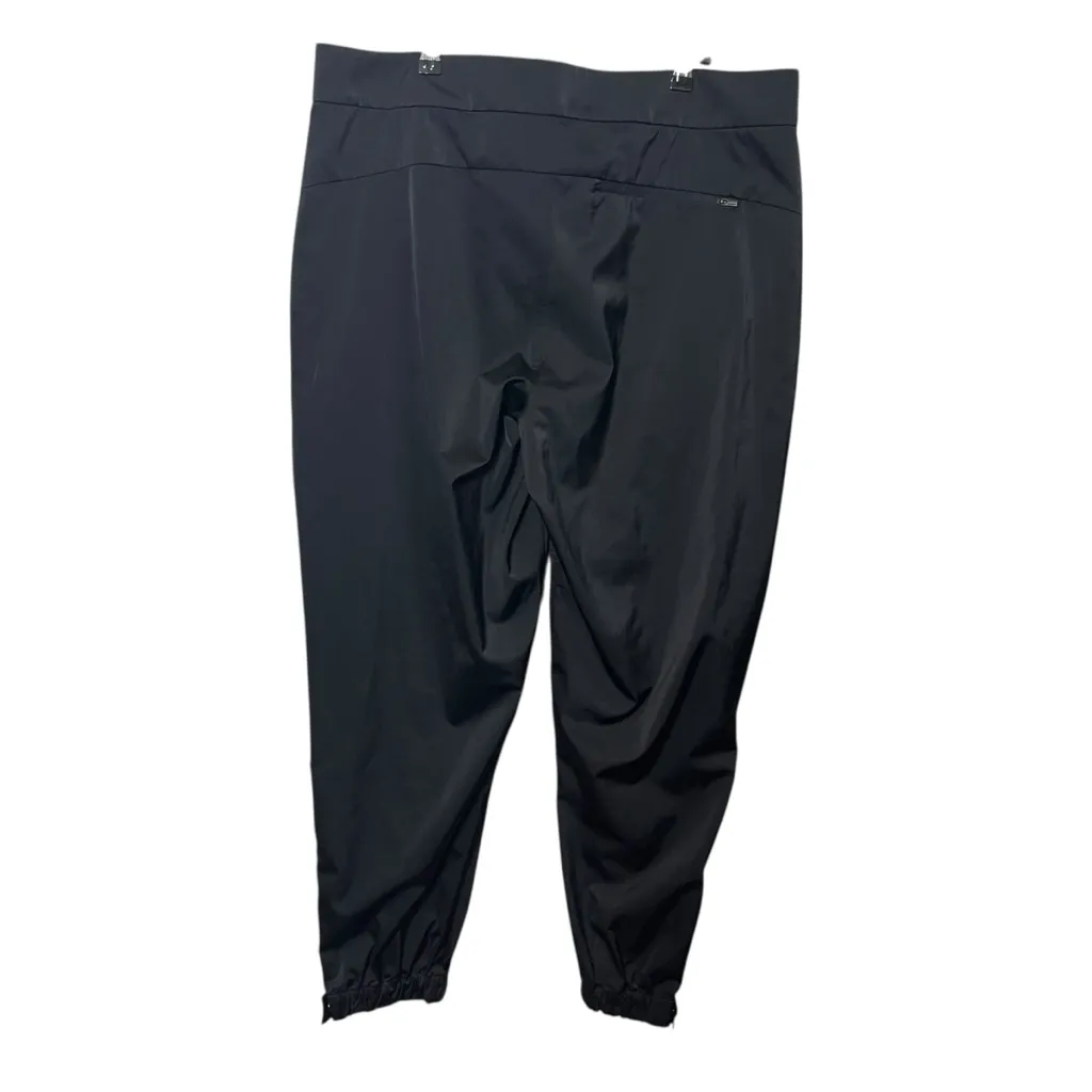 Athleta Radiant Joggers Women’s Size 16 Black Tapered Zip Ankle Sporty Luxe - Image 5