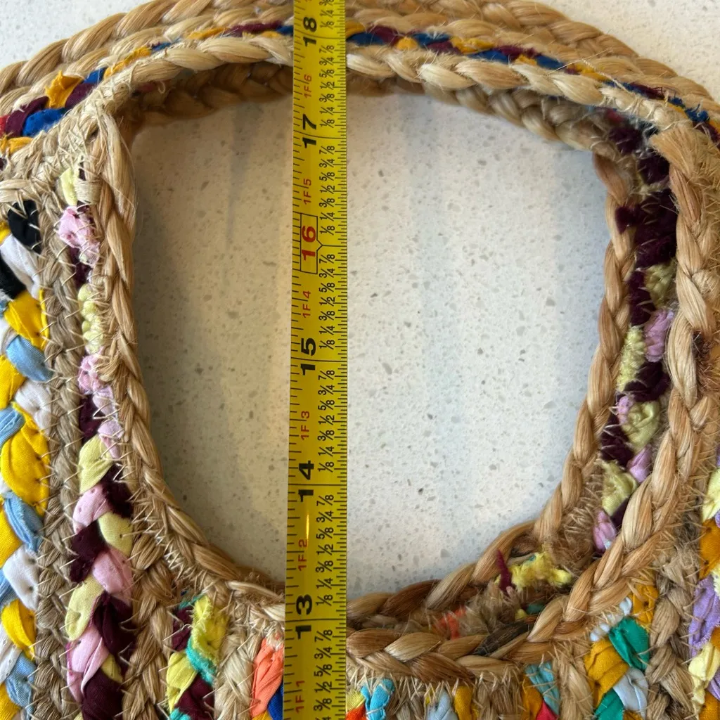 Anthropologie Antik Kraft Ruhi Tote Bag Straw Beach Bag Boho - Image 6