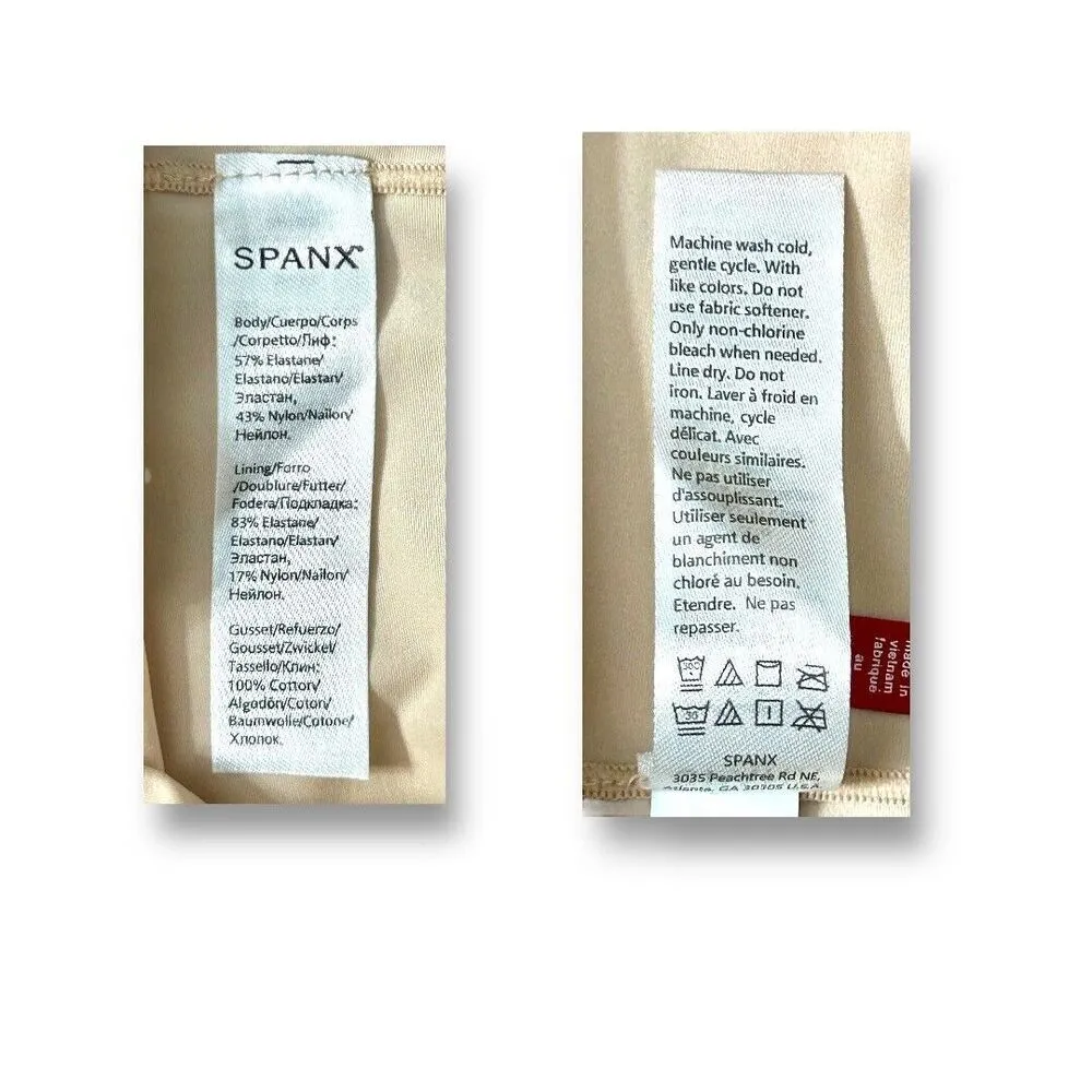 Spanx‎ XL Beige Thinstincts 10006R Shapewear High Waist Mid Thigh Short Slim NWT - Image 8