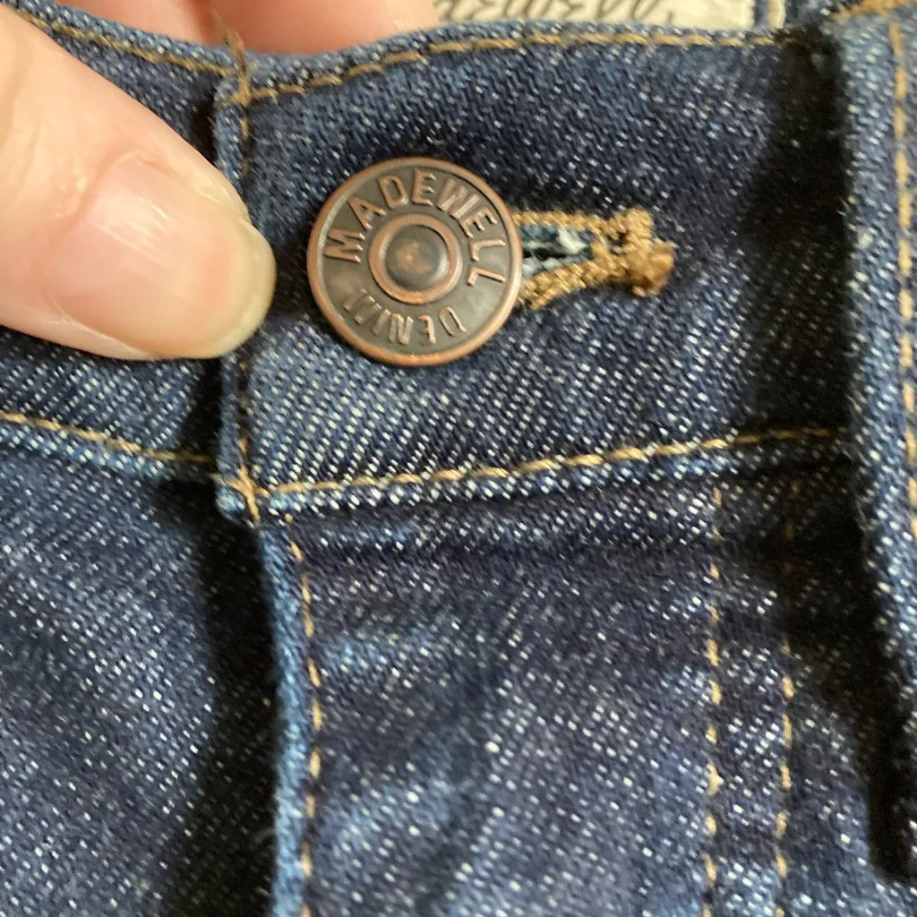 Madewell Dark Wash 9” Mid Rise Skinny Denim Jeans #P - Image 12