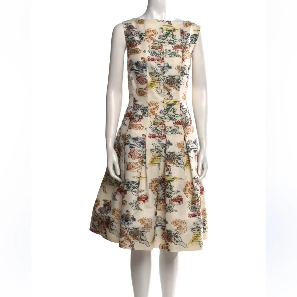 Oscar de la Renta Multicolor A-Line Dress - Image 9