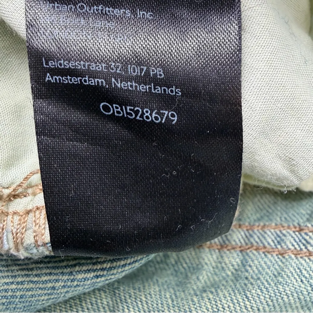 BDG Low Rise Flare Jeans 25 Butterfly Appliqué Y2K Boho Urban Outfitters Cotton - Image 13