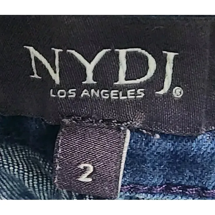 NYDJ Lift Tuck Technology Ankle Skinny Jean Women's 2 Dark Wash 5-Pocket Denim‎ - Image 4