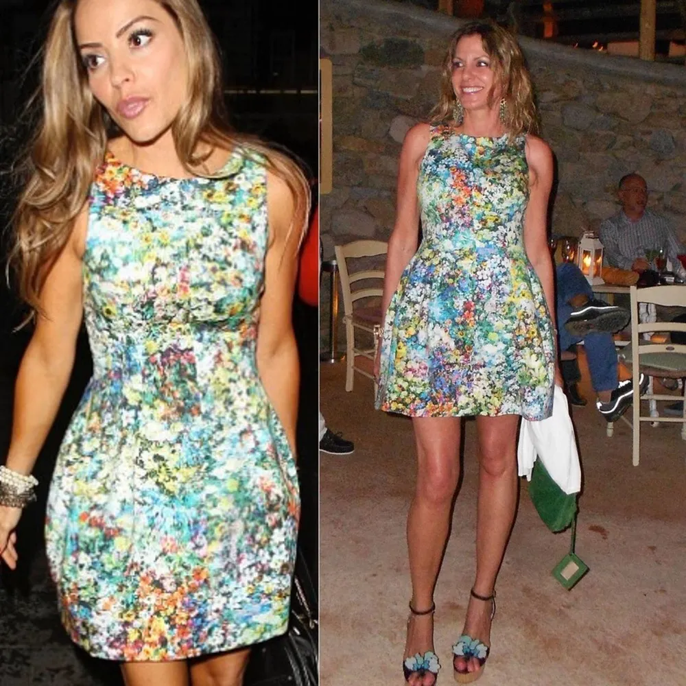 Zara floral botanical tulip Bloggers Celeb Fave Dress Olivia Palermo Small - Image 4