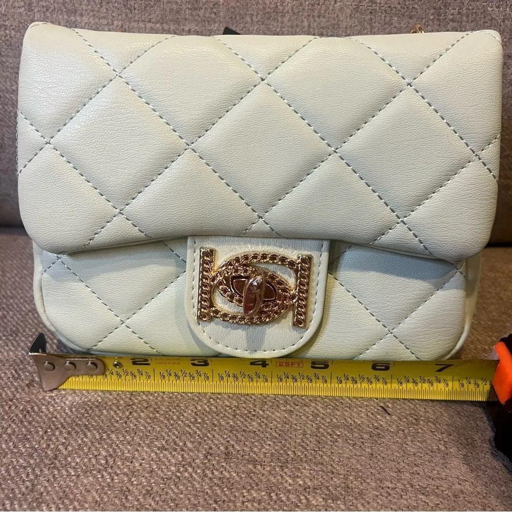 NWT Bebe Wyatt‎ shoulder bag small shoulder bag in mint green with gold accents - Image 8