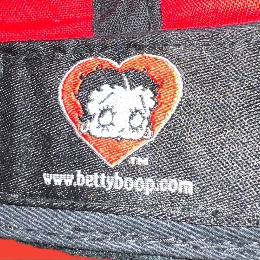 vintage Betty boop black & sequined cap Nwot - Image 7