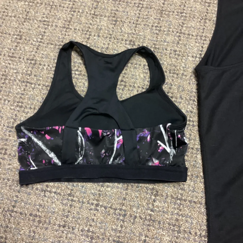 Moon Shine Muddy Girl Camo Black Pink Purple Sports Bra Shorts Tank Top * S/M Size undefined - Image 13