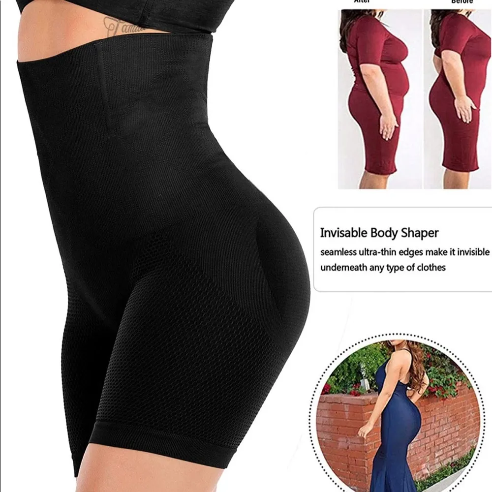 Tummy Control Body Shaper Women Seamless Thigh Slimming Boyshort Breathable Size L - Image 4
