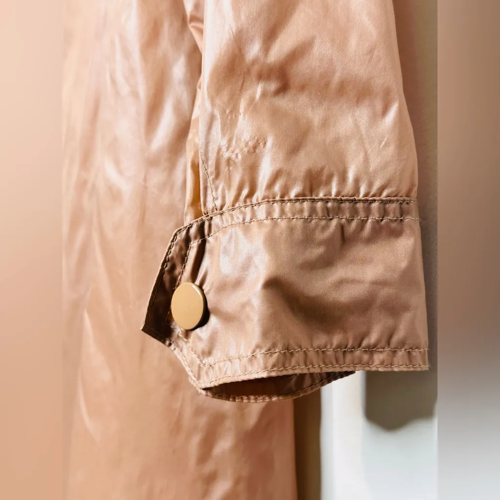 J. Crew Collection Women's Tan Camel Wispy Wind Rain Coat Jacket Size 2 - Image 9