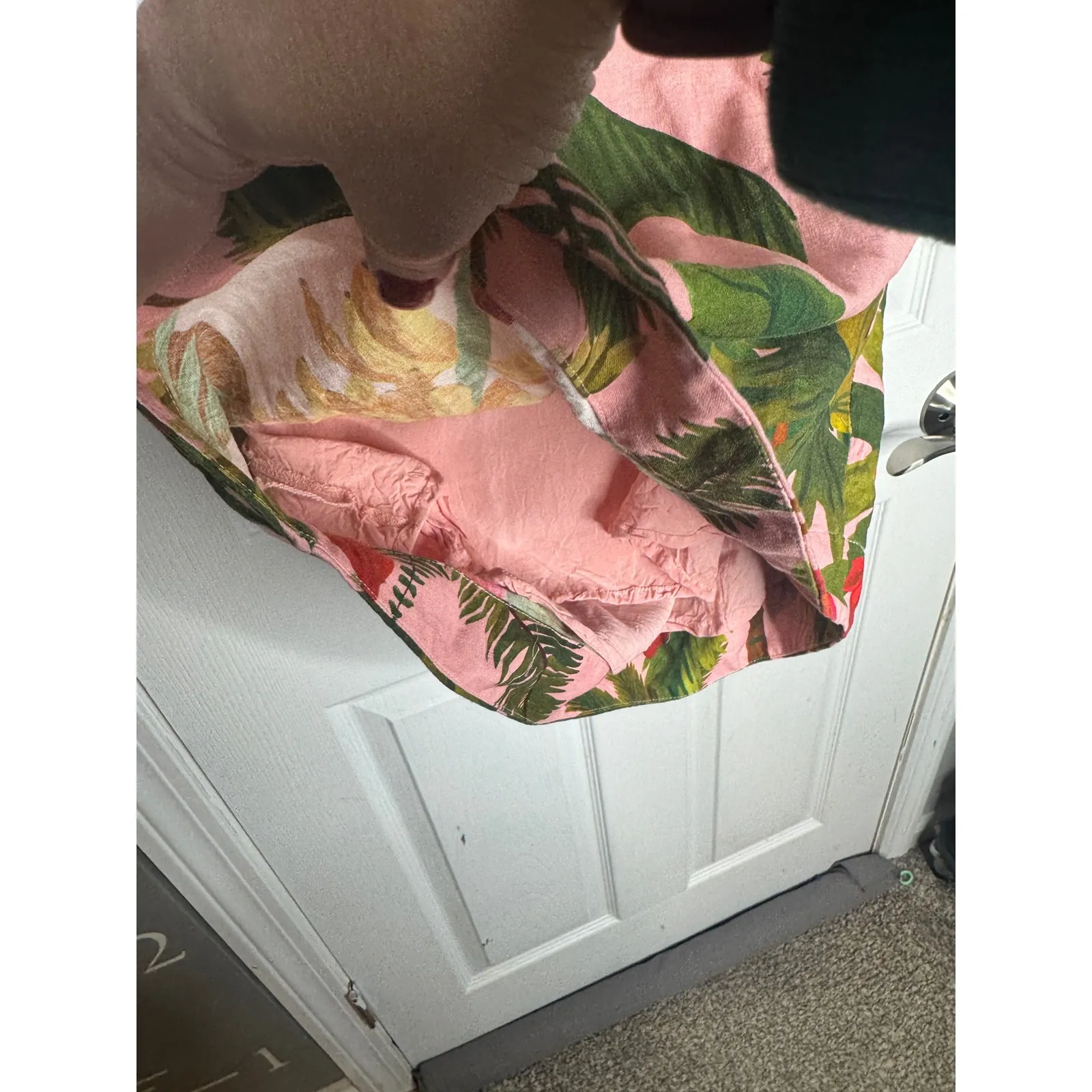 FARM RIO Cocoa Forest Cut-Out Mini Dress Size S Tropical Beachy Vacation - Image 9