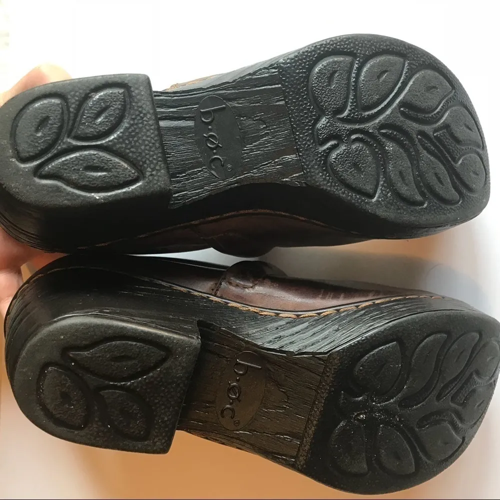 Born b.o.c Leather Clogs Brown Size 6.5 - Image 7