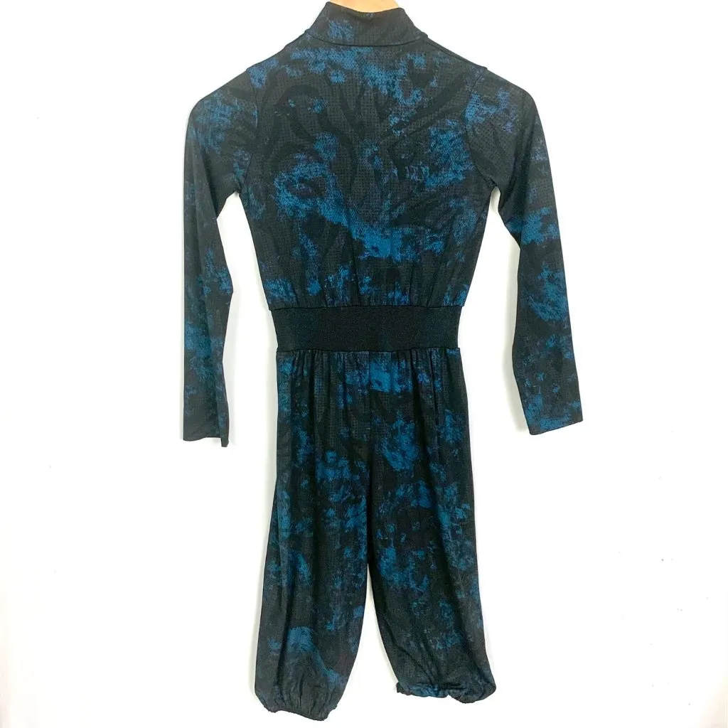 Mock Turtleneck Mottled Urban Dance Jumpsuit XS Hip Hop Jazz Competition Perform - Image 2