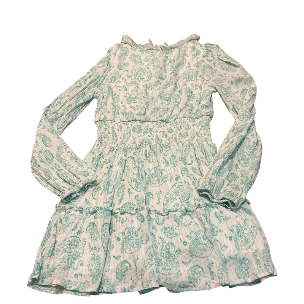HOUSE OF HARLOW 1960 paisley smocked waist dress Size M - Image 5