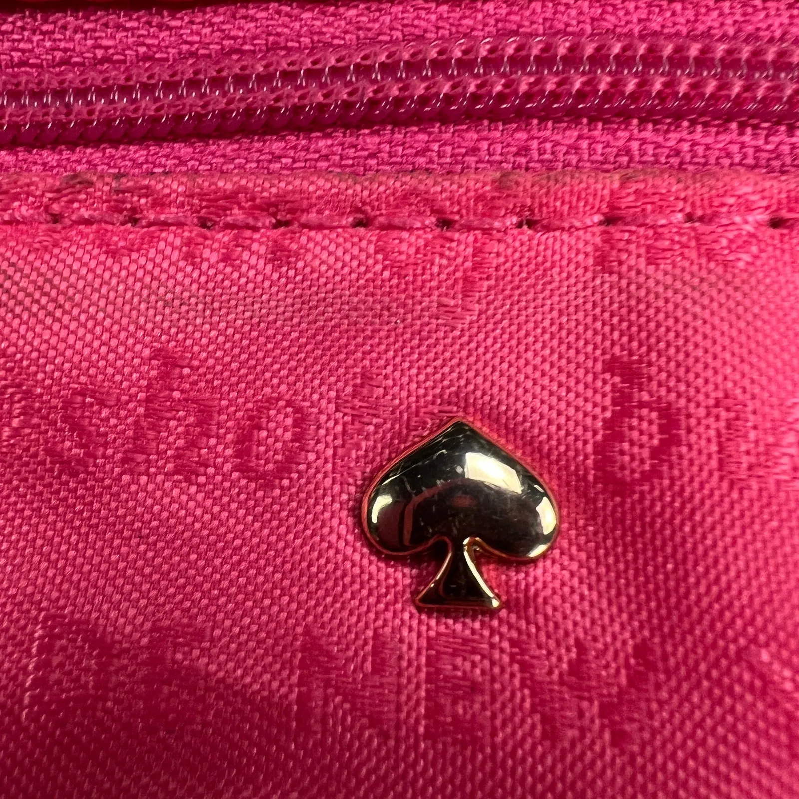 Kate Spade Deborah Dot Nylon Tote Satchel Handbag Black Cream Polka Dot - Image 9