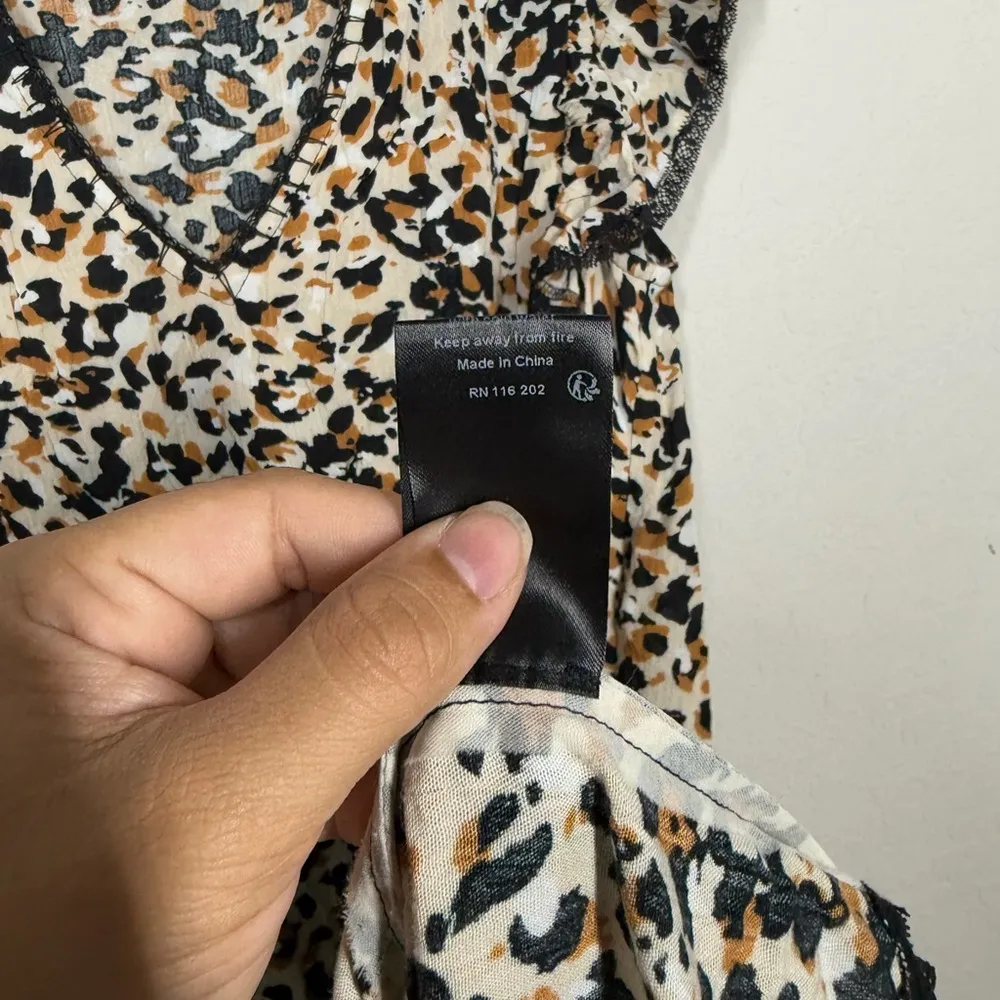 Zadig & Voltaire Ringo Leo Crinkle Dress Size Small - Image 8