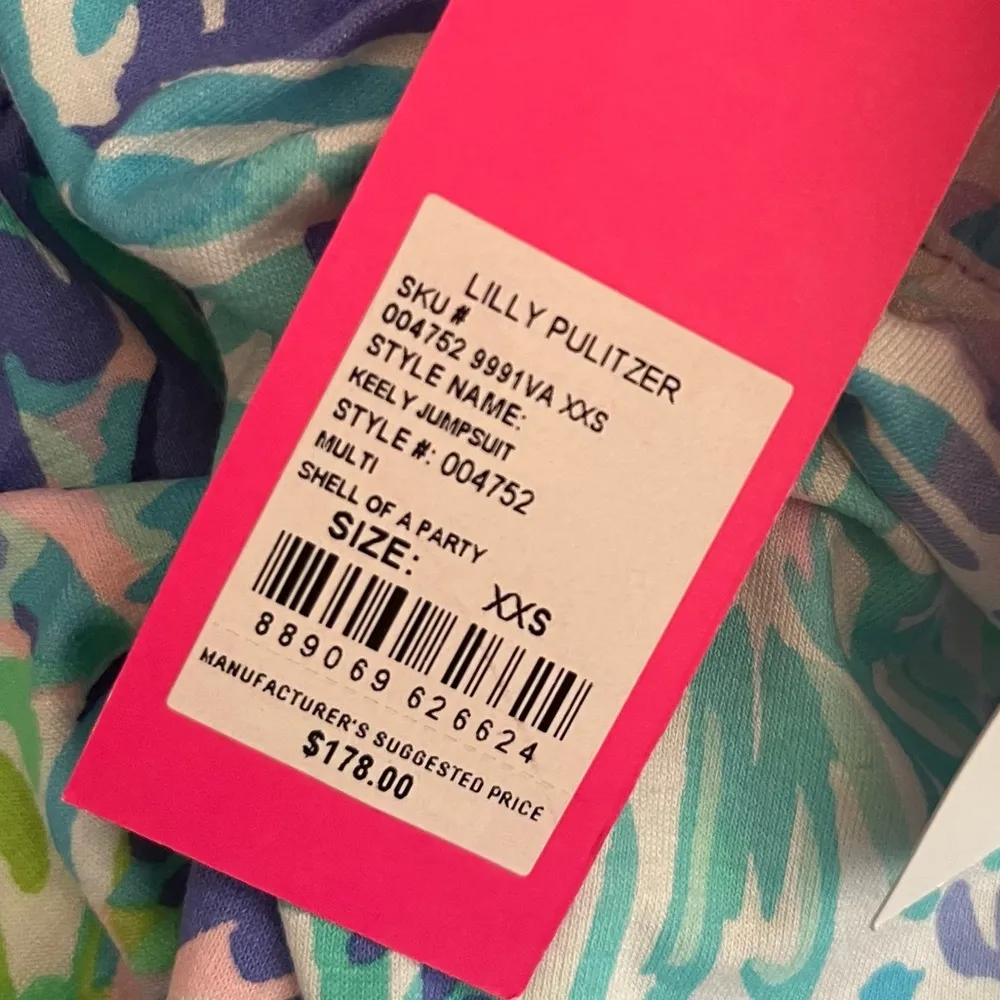 Lilly Pulitzer Jumpsuit Strapless Keely Jumpsuit Multi Shell Of A Party XXS NWT - Image 13