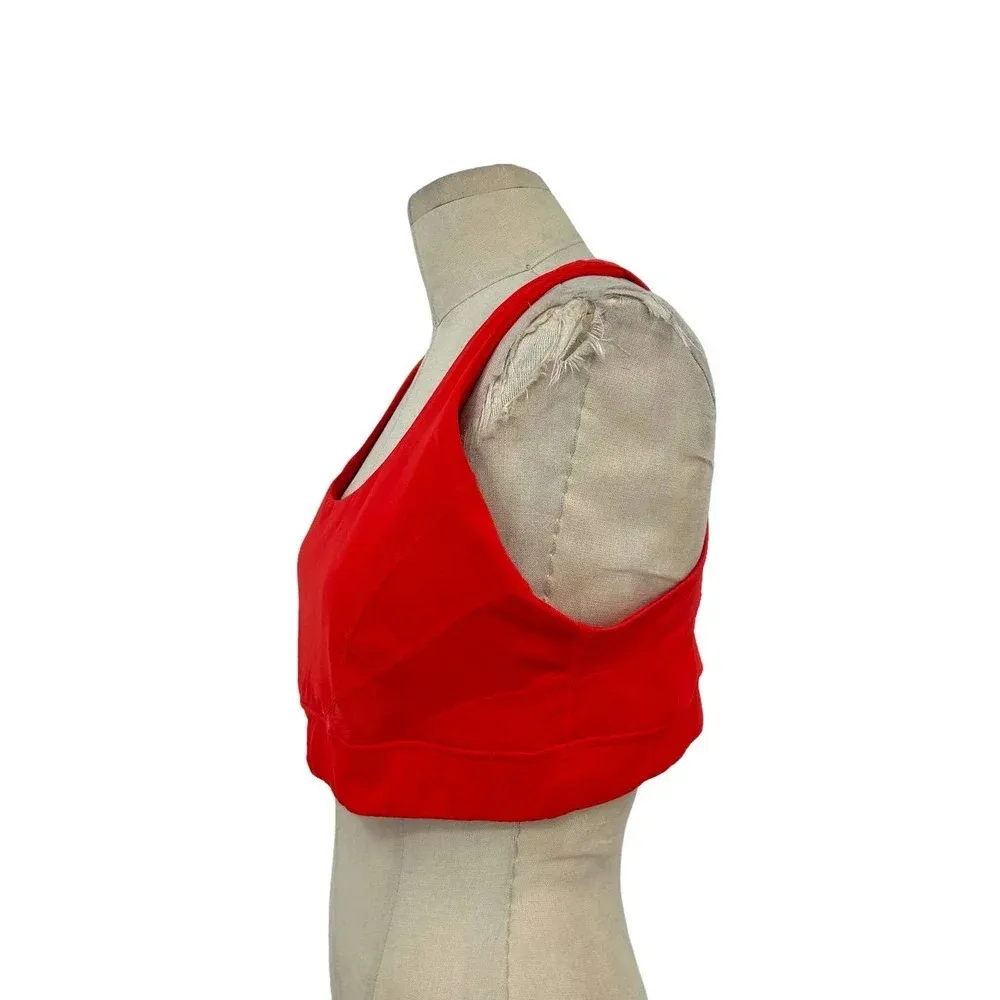 Alala Vamp Sports Bra Workout High Support Stretch Lava Red Plus Size 1X - Image 6