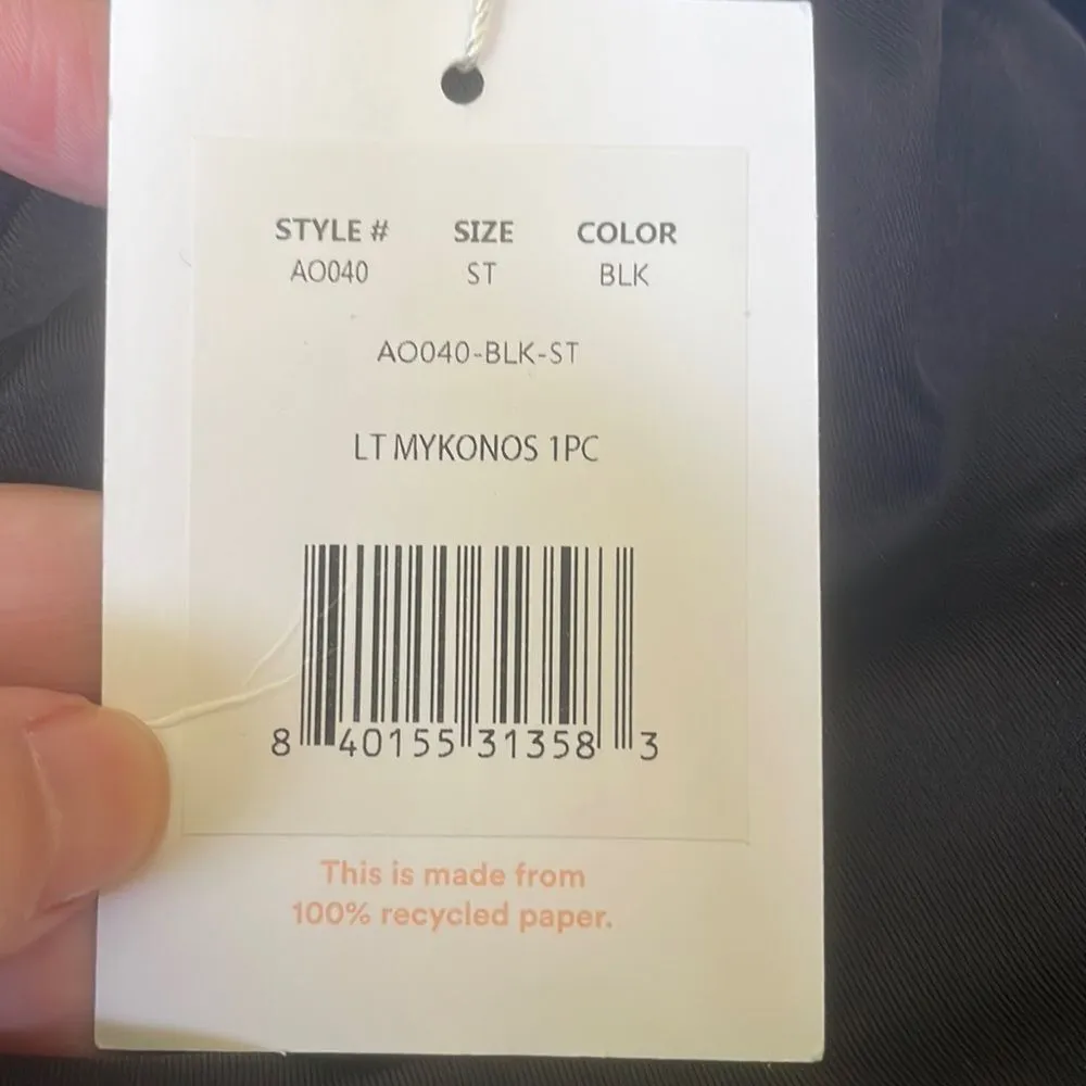 Andie Swim The Mykonos One Piece LT‎ Swimsuit Black size S Tall NWT long torso - Image 5