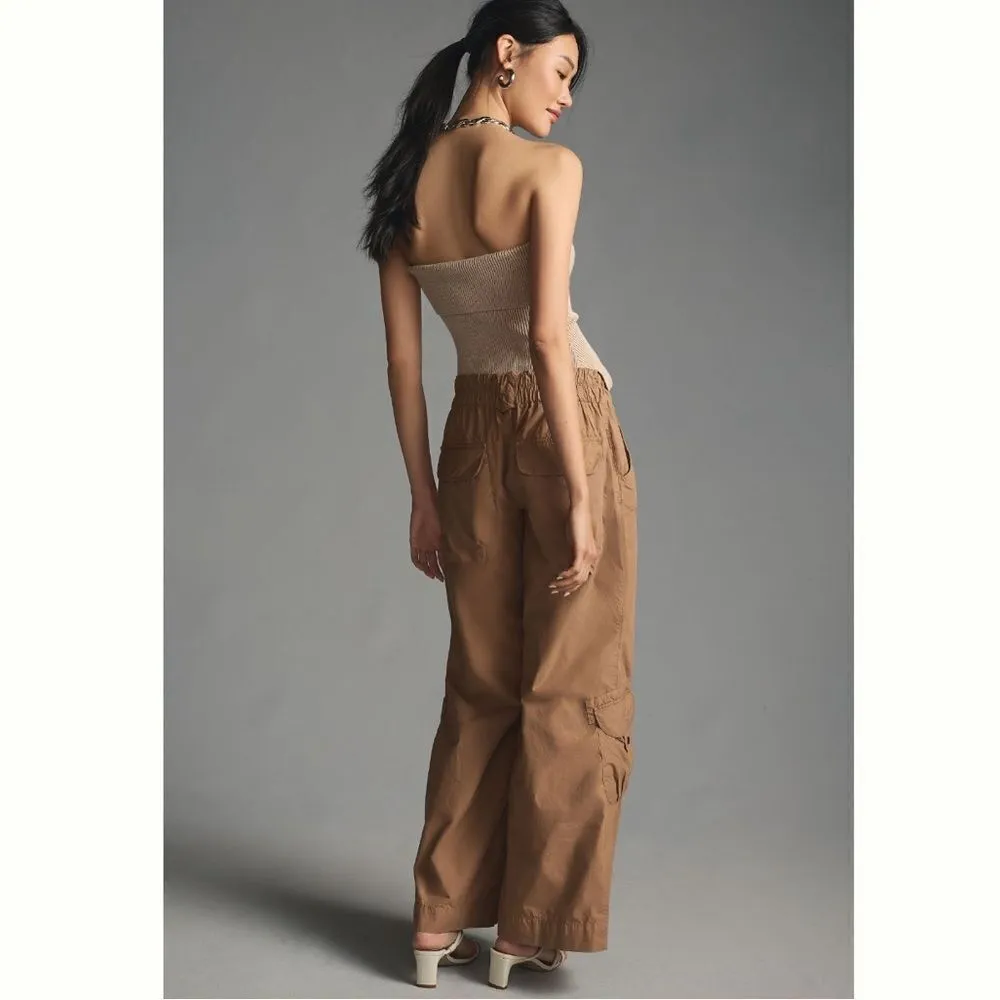 Anthropologie Pilcro Low-Rise Relaxed Flare Cargo Pants NEW Size 34 - Image 3