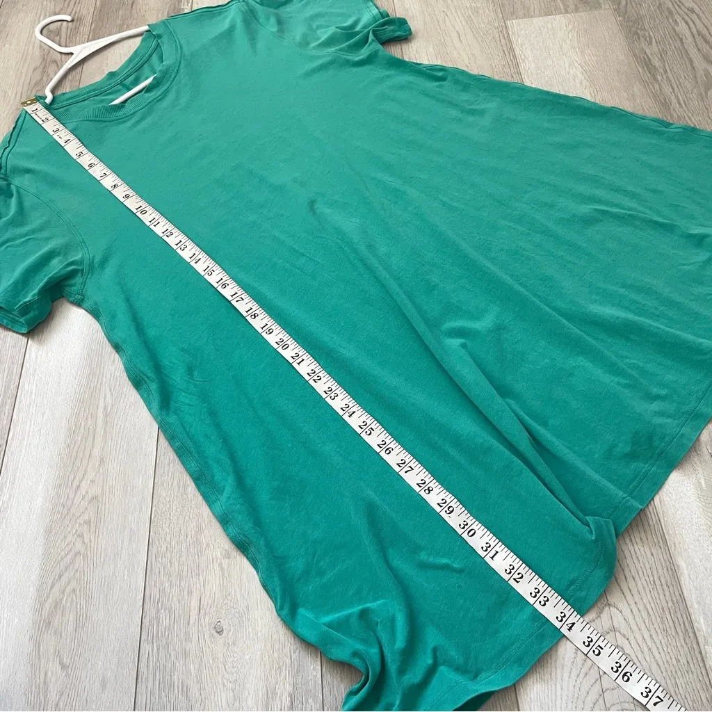 Lululemon Tshirt Dress pima cotton mini all yours Green (size 4) casual comfy - Image 6