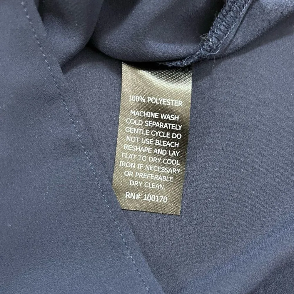 Audrey & Celine Navy Blue Blouse Women’s Size Medium - Image 8