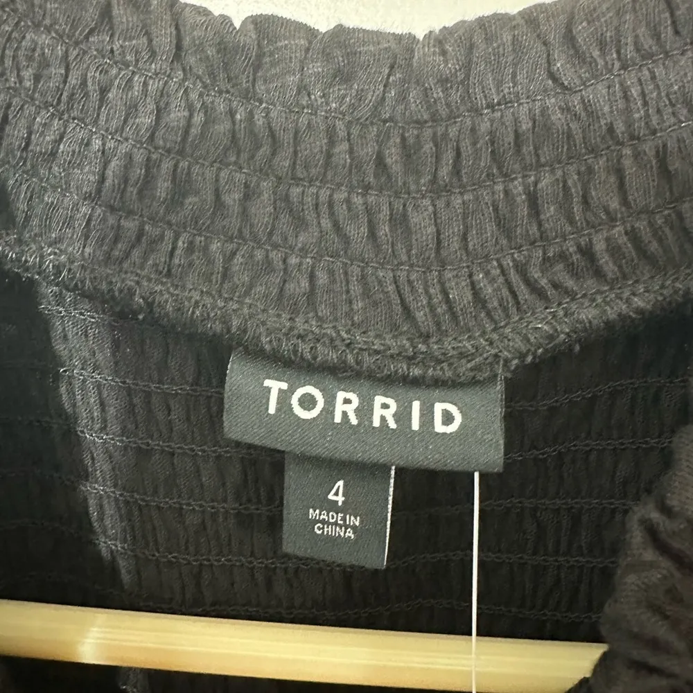 Torrid Cotton Modal Jersey Smocked Mock Neck Top size 4x - Image 7