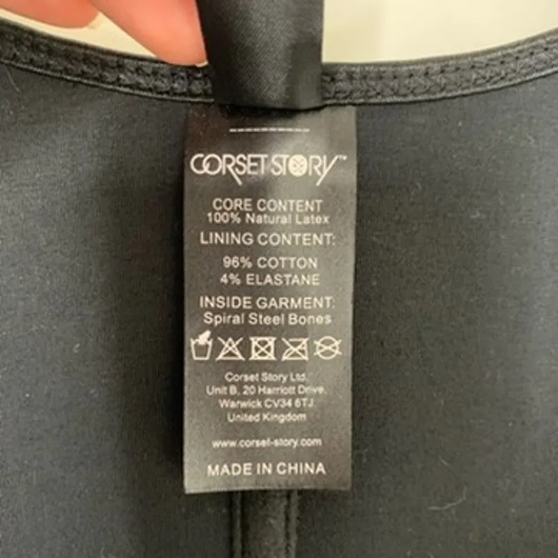 Corset Story Navy Latex Underbust Corset Adjustable Bra Straps Womens New 32" Blue Size undefined - Image 13