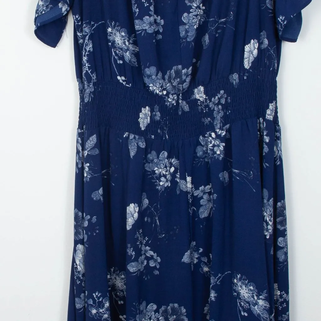 City Chic Womens Floral‎ Off The Shoulder Smocked Maxi Dress Size S/16 Boho - Image 10