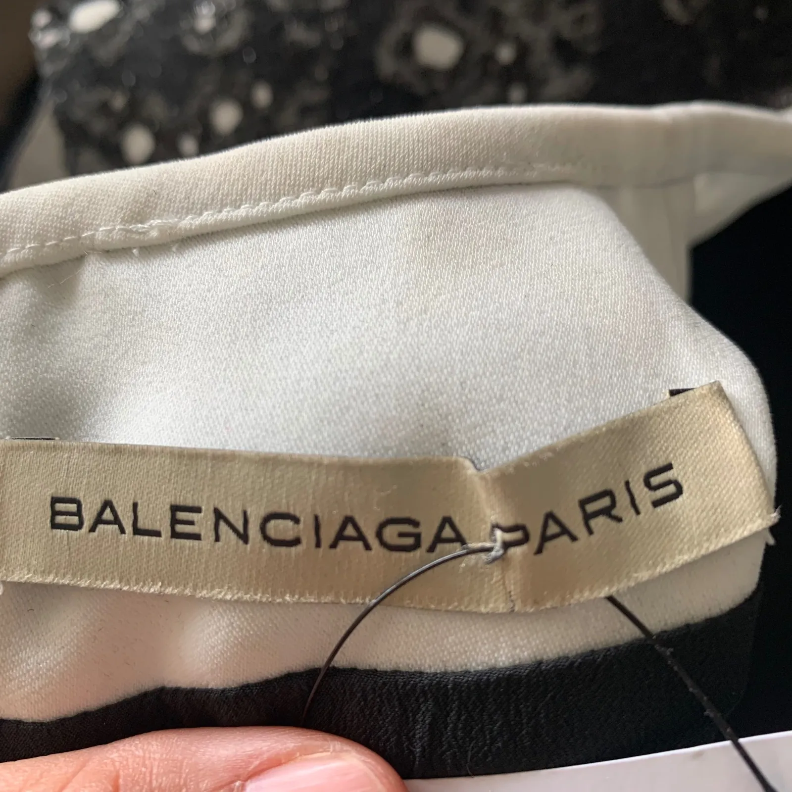 Balenciaga‎ floral perforated eyelet metallic sheath dress sz 10 US quiet luxury - Image 8