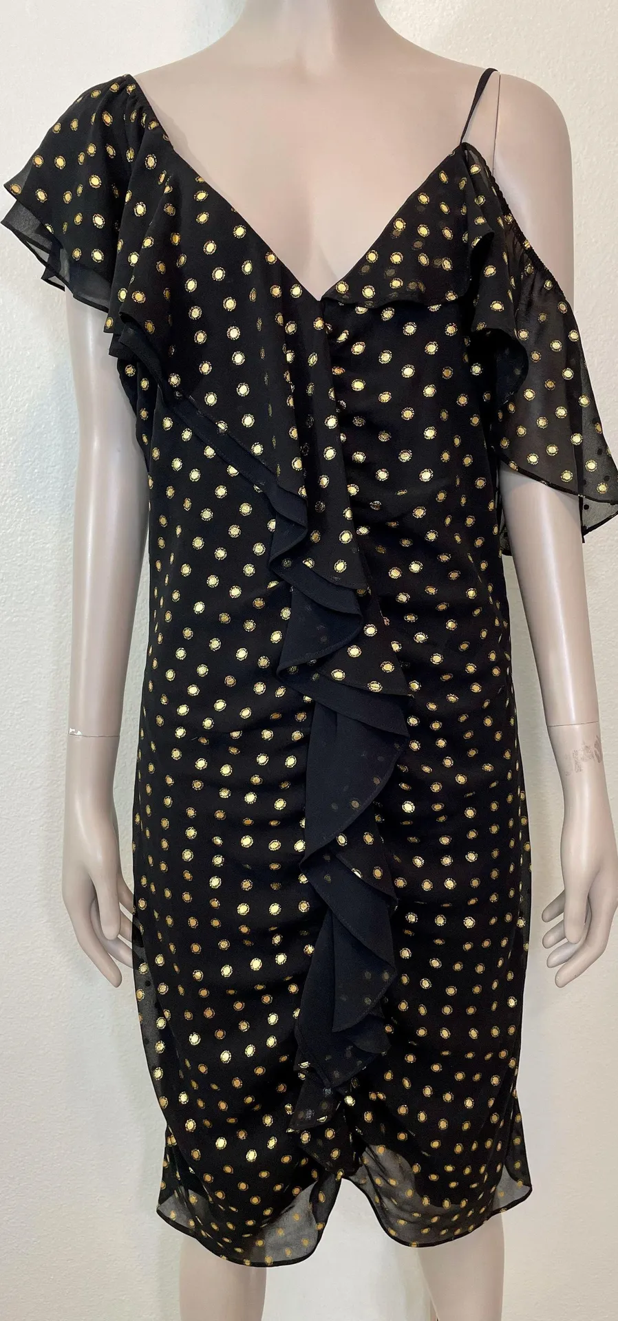 Metallic Dot Cold Shoulder Dress NWT - Image 3