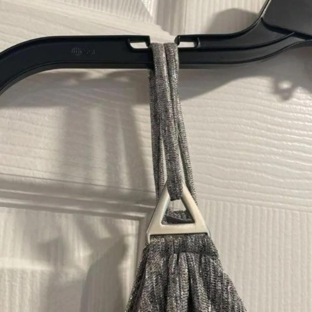 Calvin Klein Spaghetti Strap Sliver Metallic Stretch Waist Maxi Dress formal - Image 3