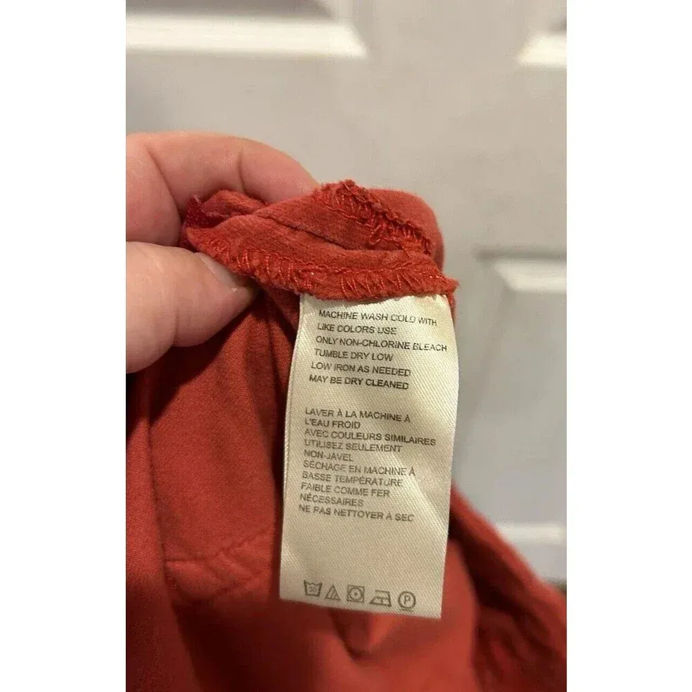 Free People We The Free In My Feelings Mid Rise‎ Crop Boot Velvet Red Size Large - Image 8