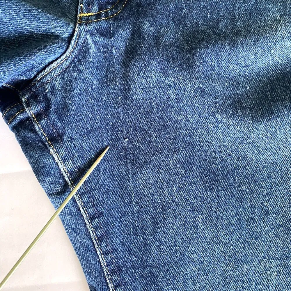 Vintage 90s Lee Original Super Highrise Mom Relaxed Fit Denim Jean Pants Sz 14 M - Image 13