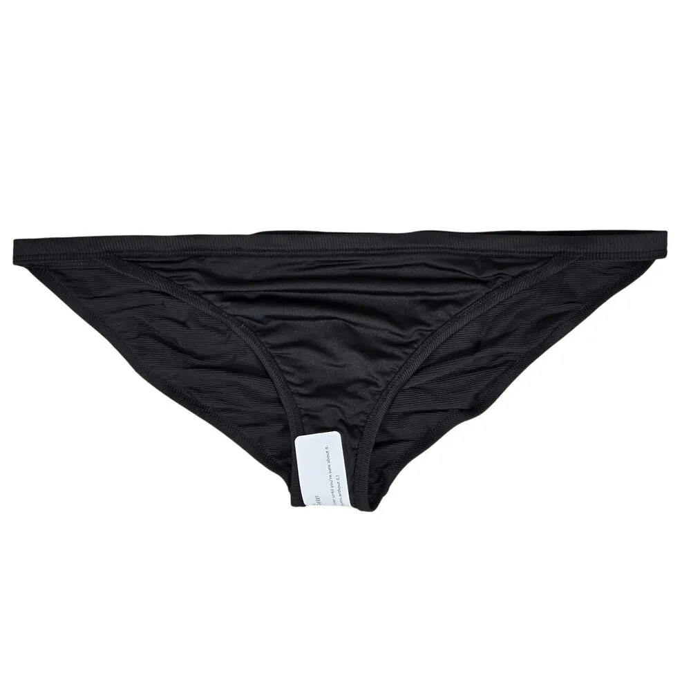 J. Crew Ribbed-trim hipster full-coverage bikini bottom Black‎ 2X NWT - Image 3