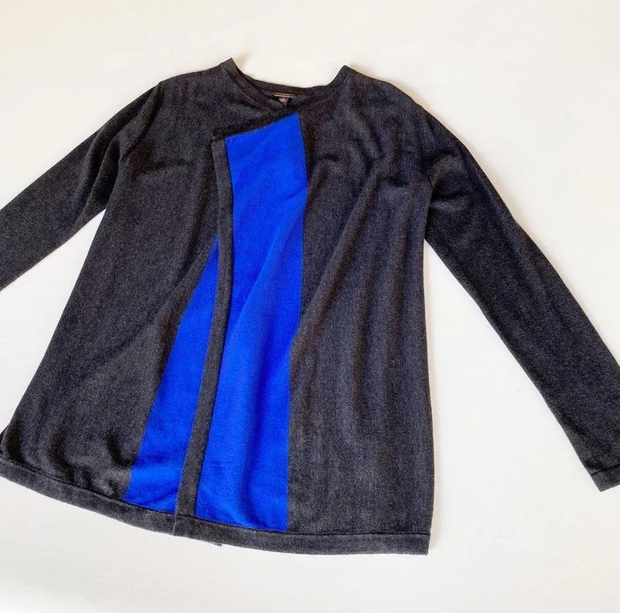 Dana Buchman Color Block Cardigan Sweater - Image 2