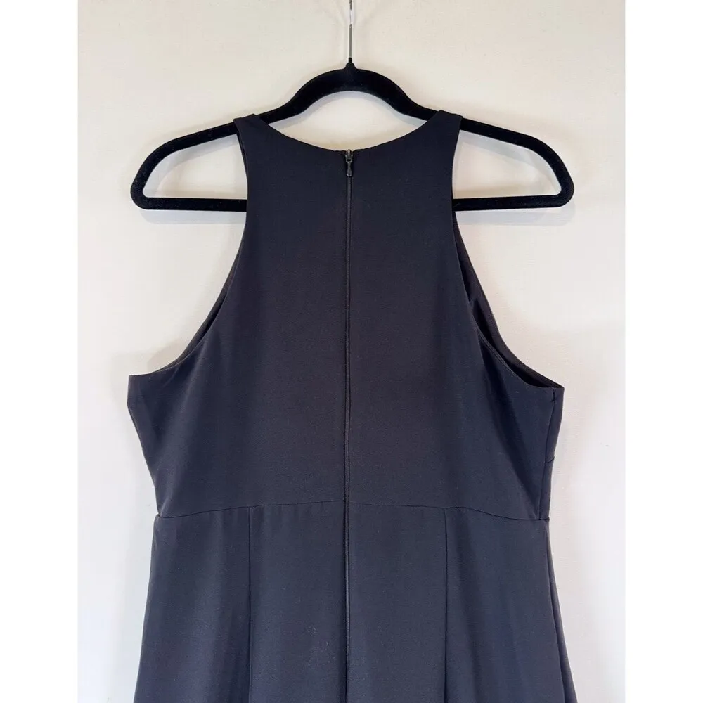 Show Me Your MuMu Womens Dress Black Maxi Chicago High Neck Gown Stretch Large - Image 10