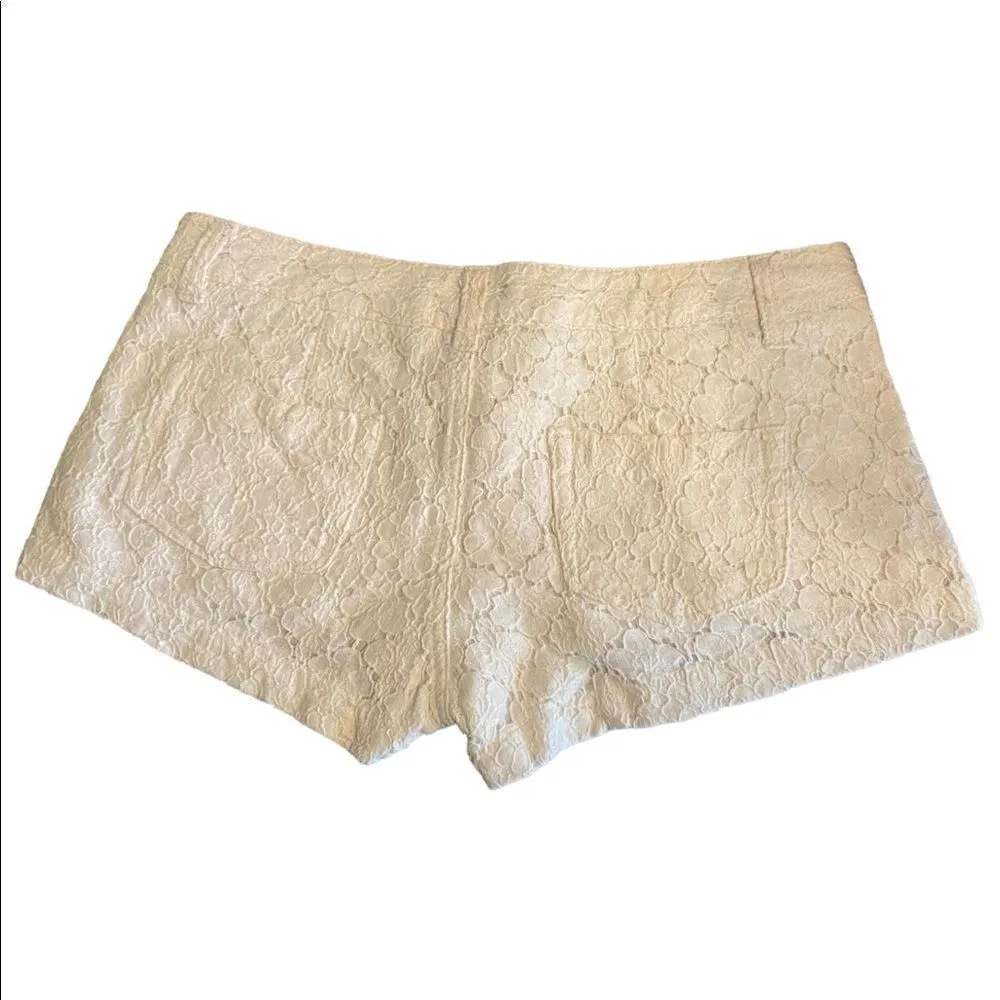 Massimo size 5/6 lace/cotton shorts White - Image 2