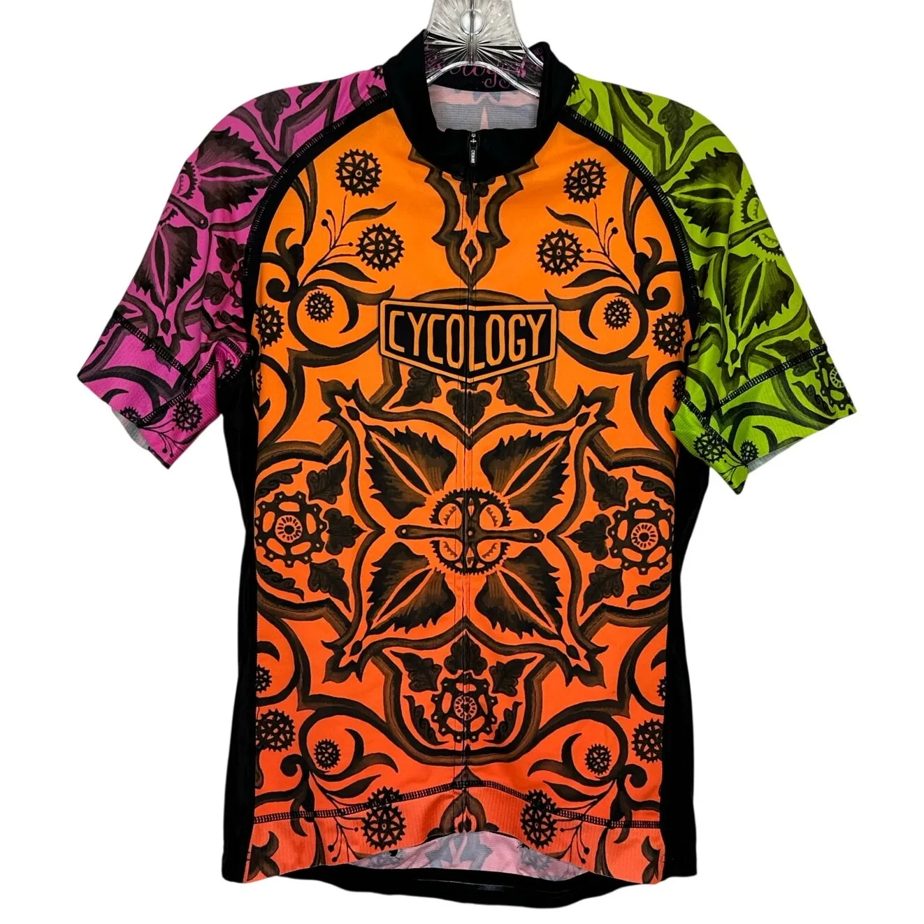 Cyclology Women's short Sleeve jersey Marrakesh vibrant multicolor top size XL Black - Image 3