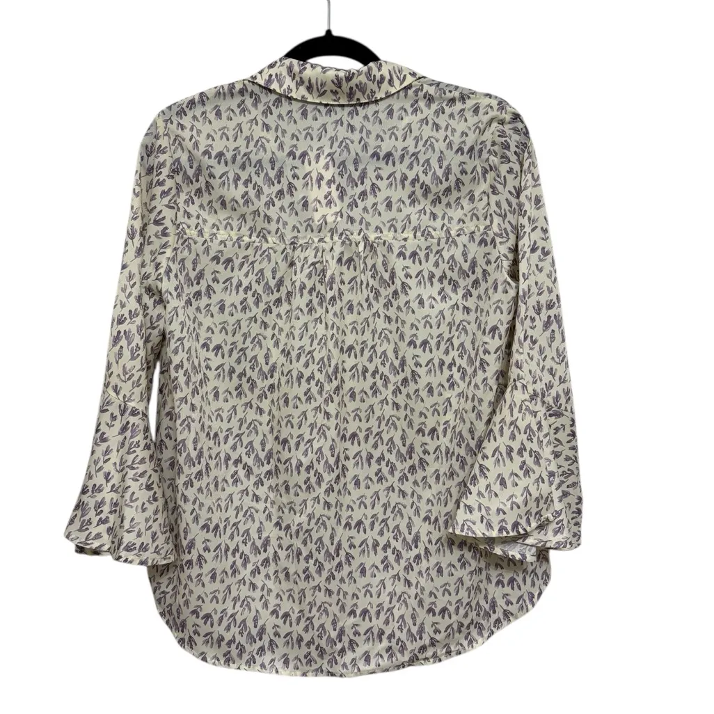 NWT Anthropologie Sunday in Brooklyn Lavender Print Button Down - Size S - Image 3